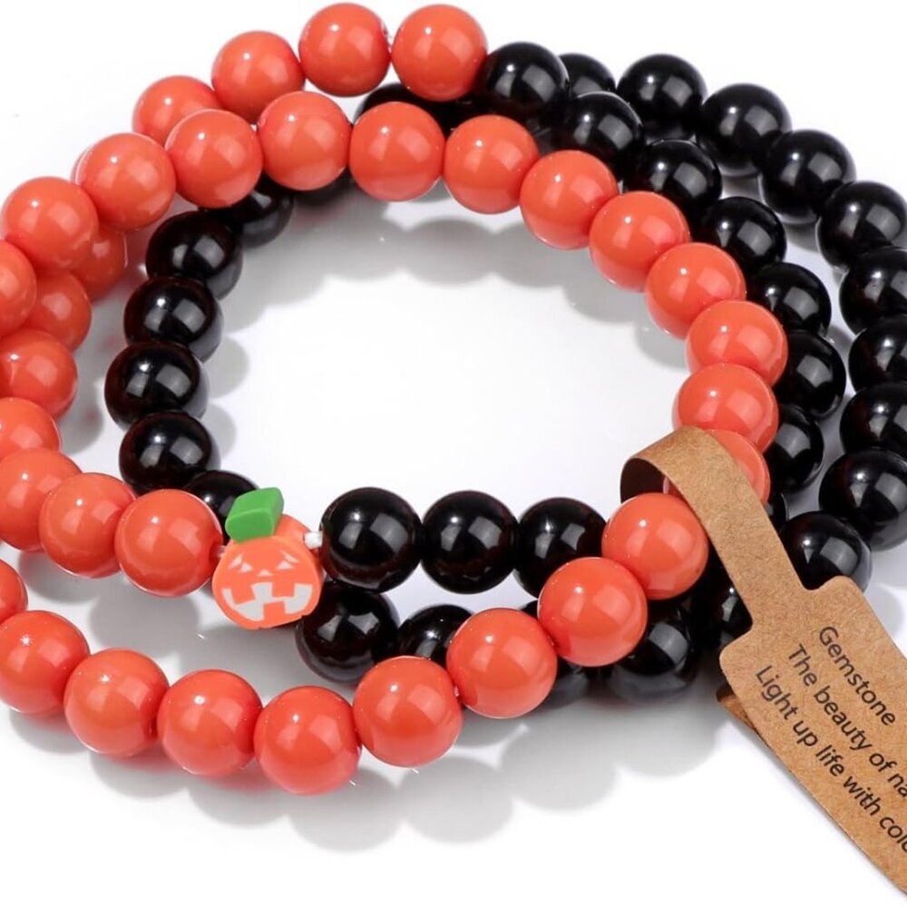 3 PCS Healing Crystal Bracelets for Women 8mm Natural Stone Beaded Stretch Brace